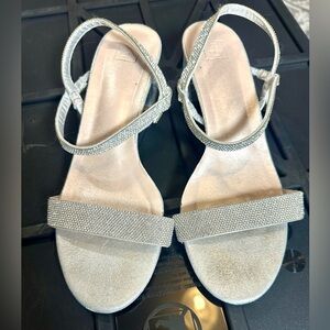 Elegant Silver Women's Sandals